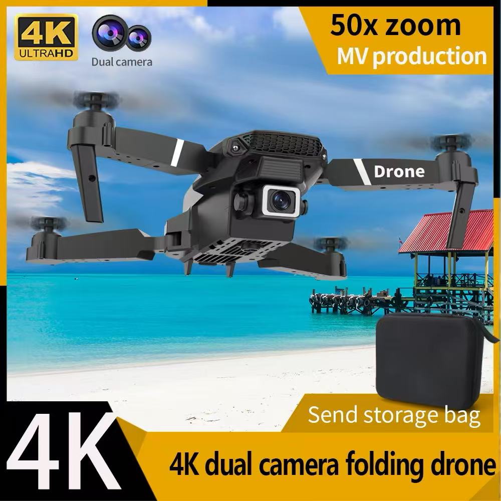 Dron Profesional E88 con Cámar - Rc Helicopter Case reseña y precio