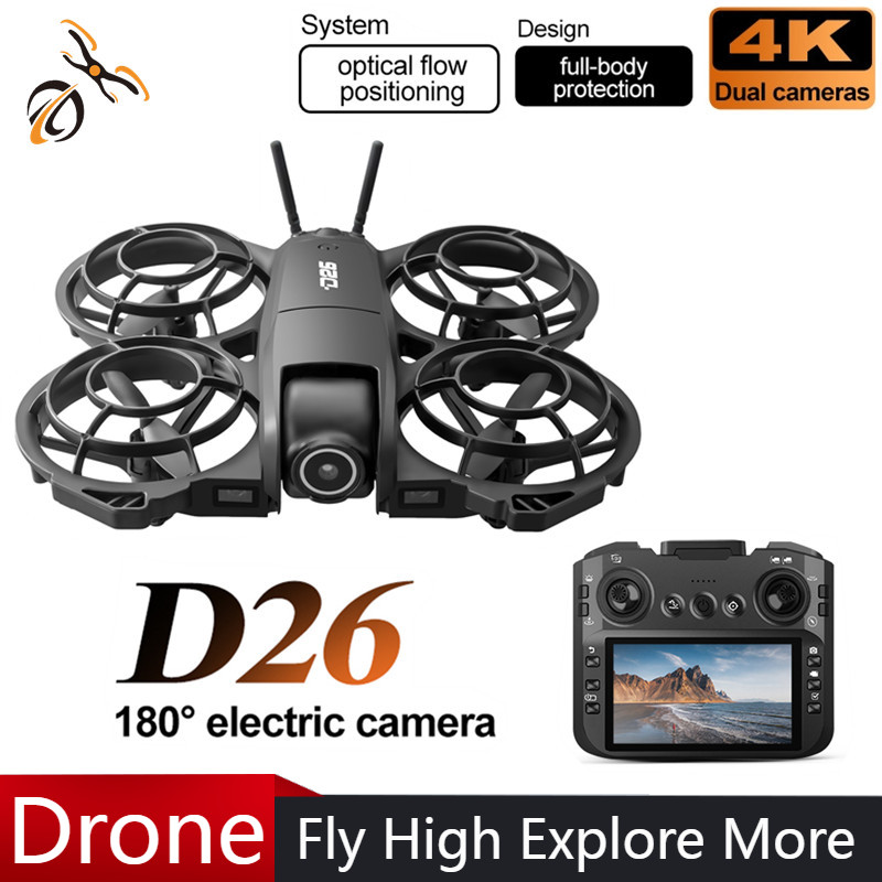 Dron D26 4K Aéreo HD 180 °   D - Rc Helicopter Case reseña y precio