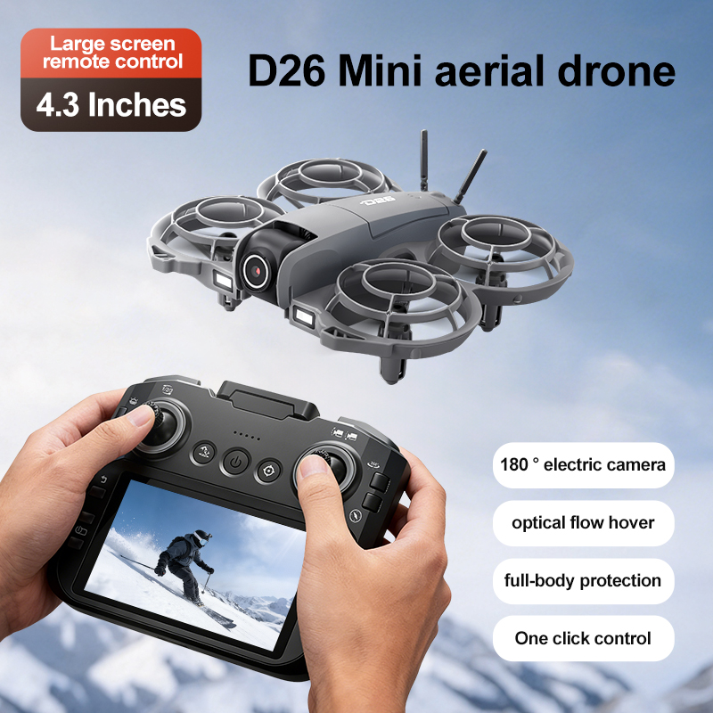 Dron D26 4K Aéreo HD 180 °   D - Rc Helicopter Case reseña y precio