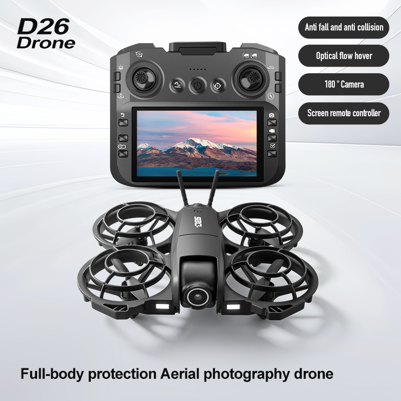 Dron D26 4K Aéreo HD 180 °   D - Rc Helicopter Case reseña y precio